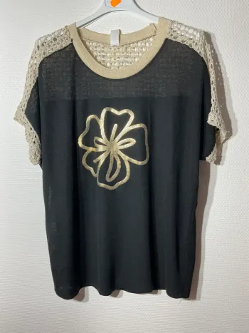 T-shirt « filet de pêche » femme taille unique (38-42)- new collection - neuf avec étiquette