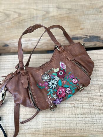 Sac à main femme bandoulière desigual camel marron