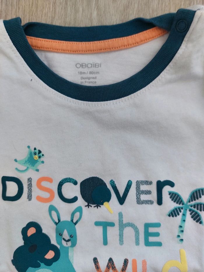 Ensemble été t-shirt + short 18M - photo numéro 2