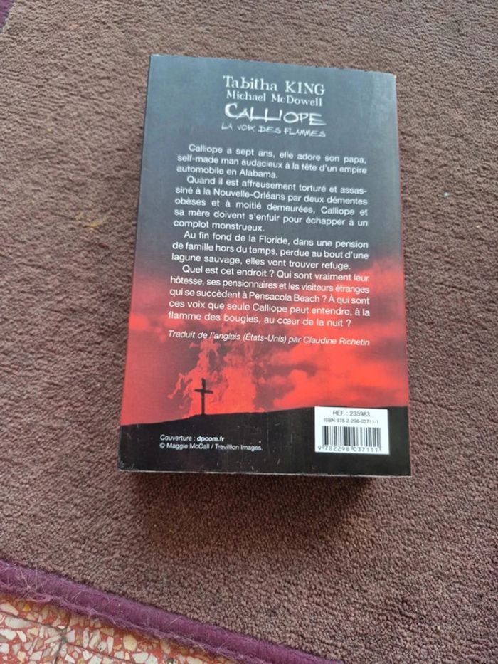Livre calliope la voix des flammes par tabitha king - photo numéro 2