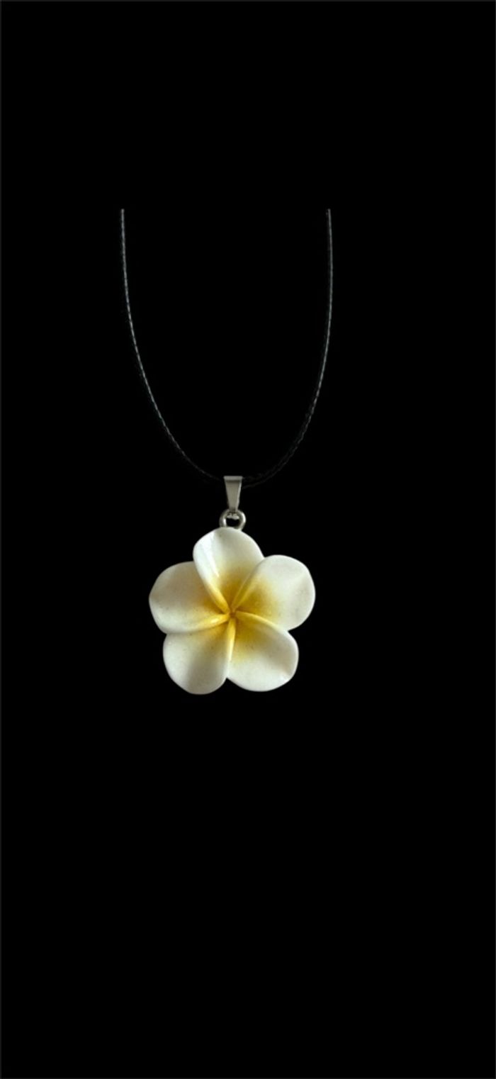 Collier avec pendentif fleur Hawaï monoi - photo numéro 2