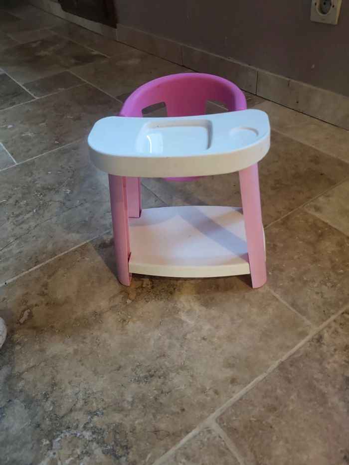 Jouet chaise haute 30 cm environ