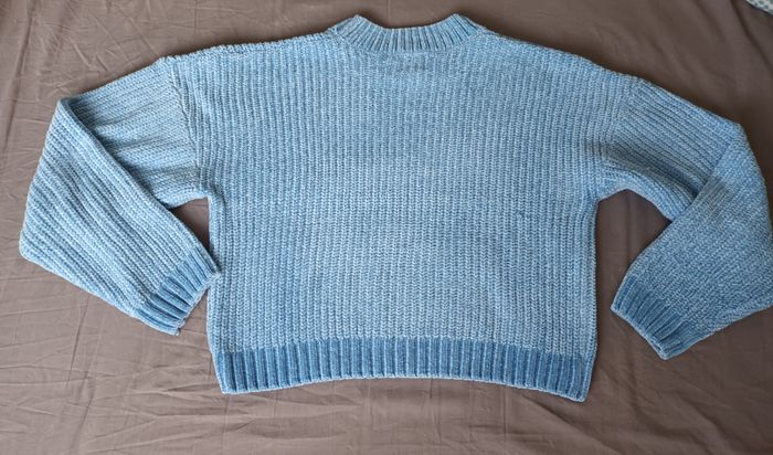 pull crop bleu ciel - photo numéro 2