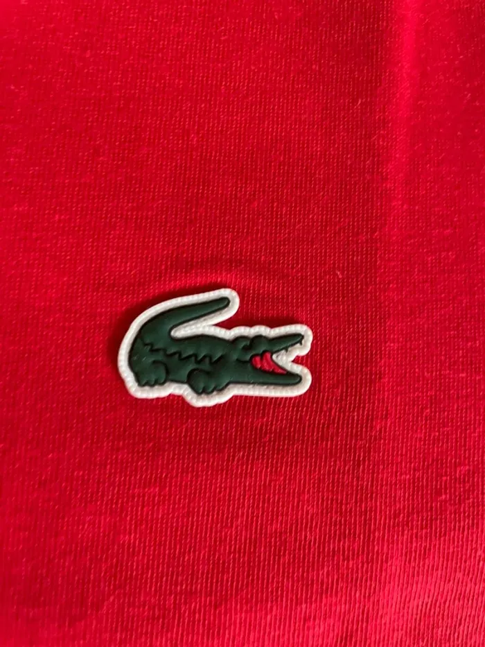 Tee-shirt rouge Lacoste sport - photo numéro 2