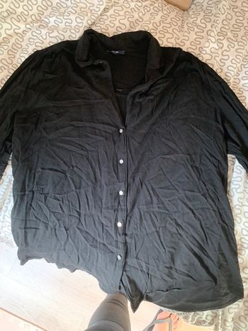 Chemise noire dentelle