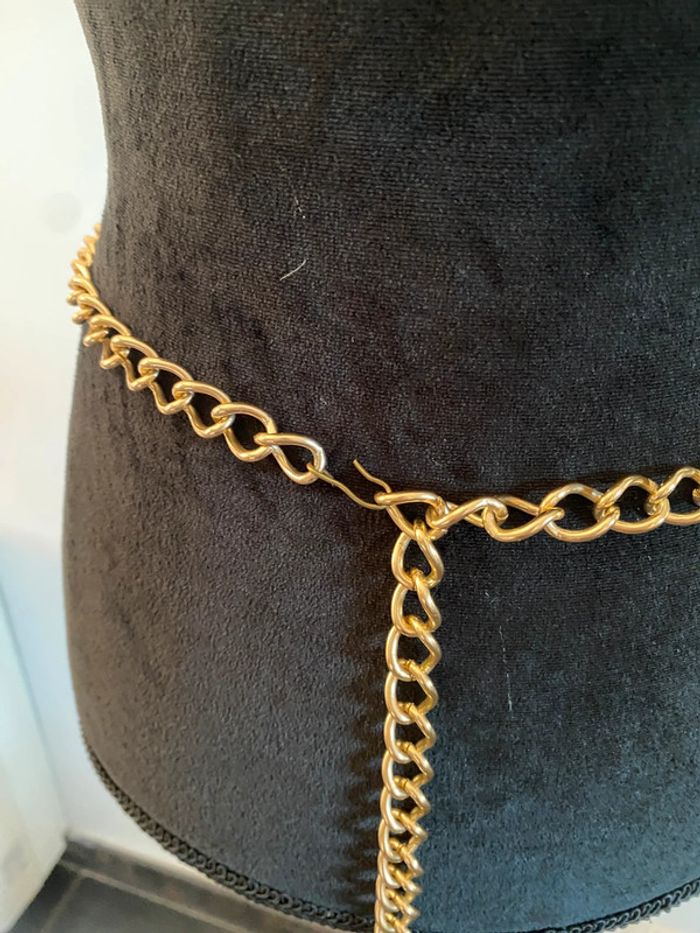 Ceinture chaîne maillon doré - photo numéro 10