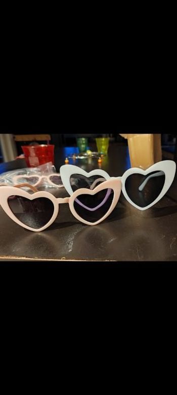 Lunettes de soleil cœur mariage TBE