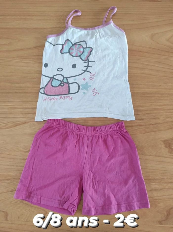 Pyjama été hello kitty 6/8 ans
