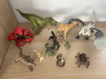 Lot 1: lot de figurines animaux Schleich, Papo et autres