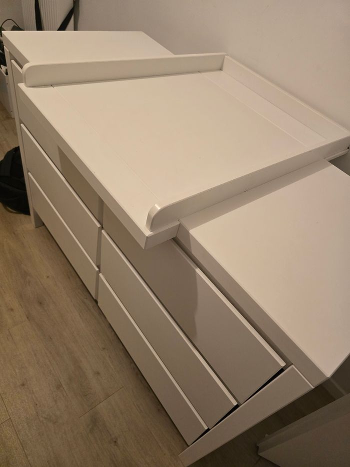 Commode 6 tirois avec plan à langer - photo numéro 2