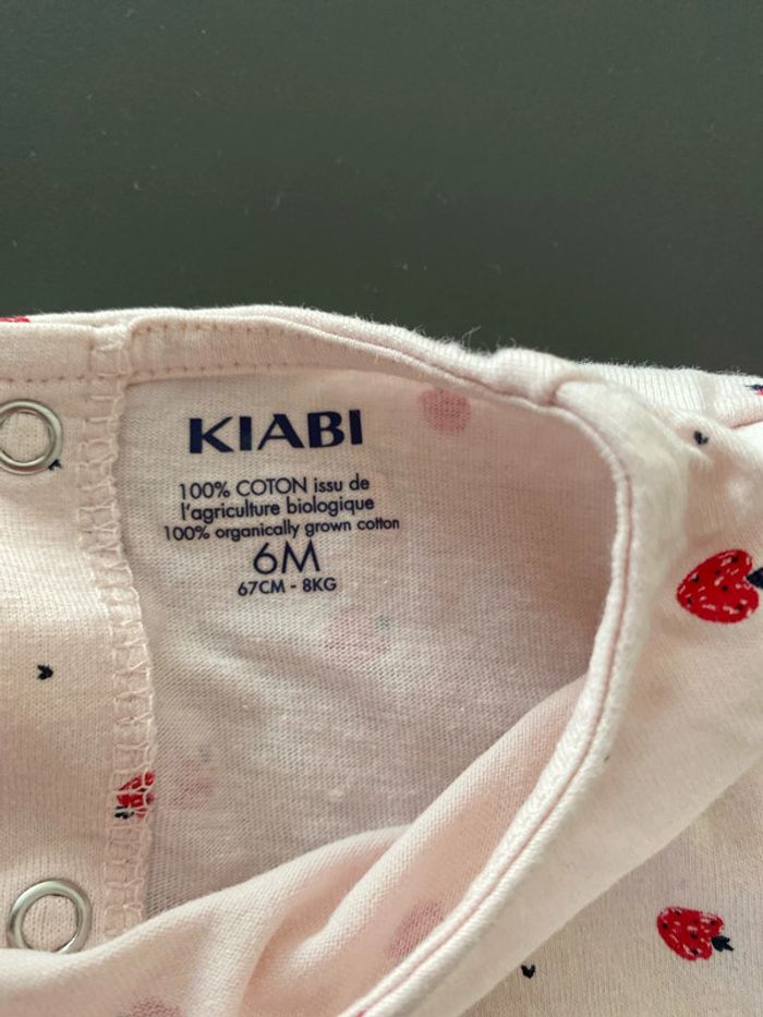 lot de 2 t-shirts 6 mois kiabi - photo numéro 4