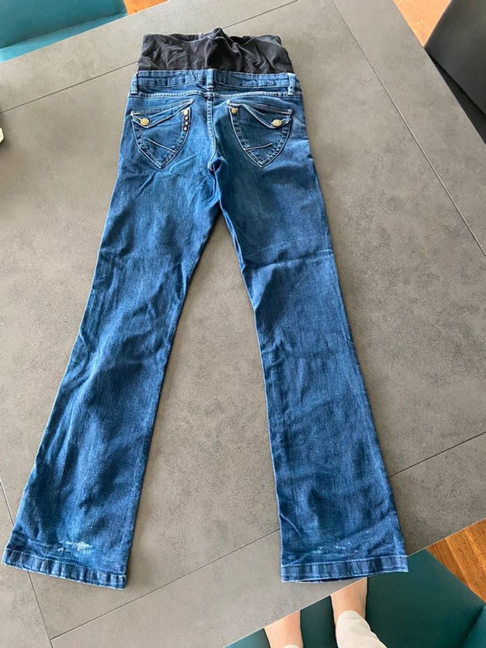 Jeans grossesse maternité bas évasé taille 38 - photo numéro 2