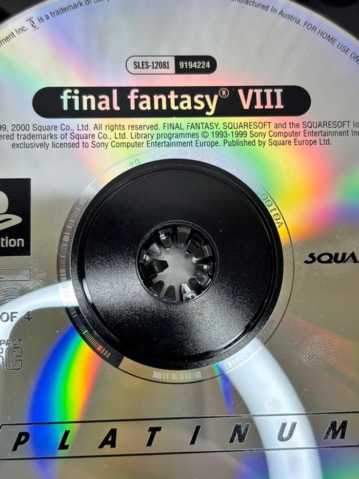 Jeux Sony PlayStation 1 PS1 final fantasy 8 FF PAL - photo numéro 11