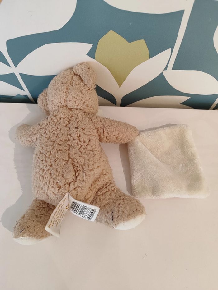 Doudou/ peluche mouchoir ourson/ nounours/ ours baby nat - photo numéro 3