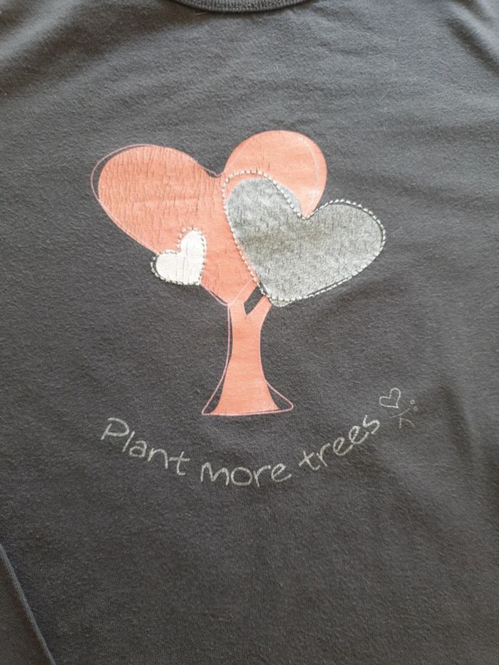 t shirt 10 ans okaidi plant more trees - photo numéro 2