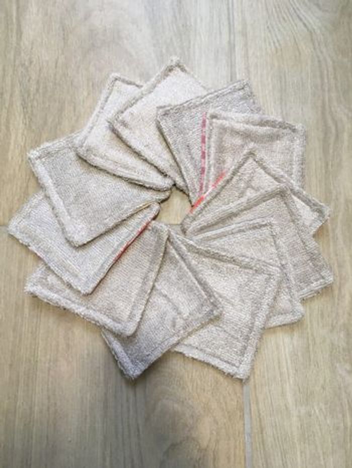 12 lingettes / carrés réutilisables - photo numéro 2