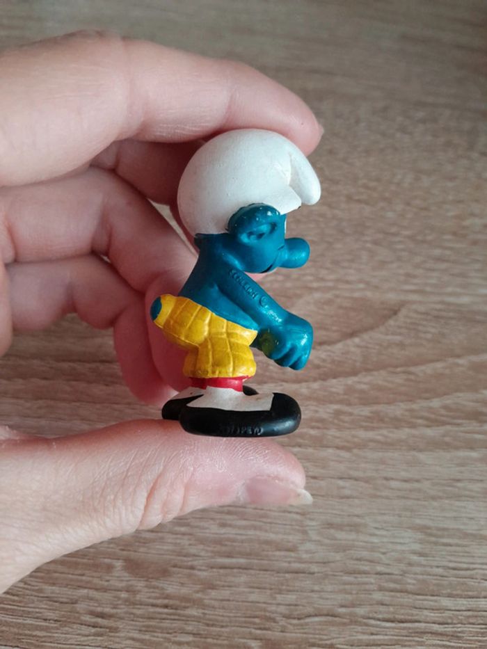 Magnifiques stroumpf golfeur ancien - photo numéro 4