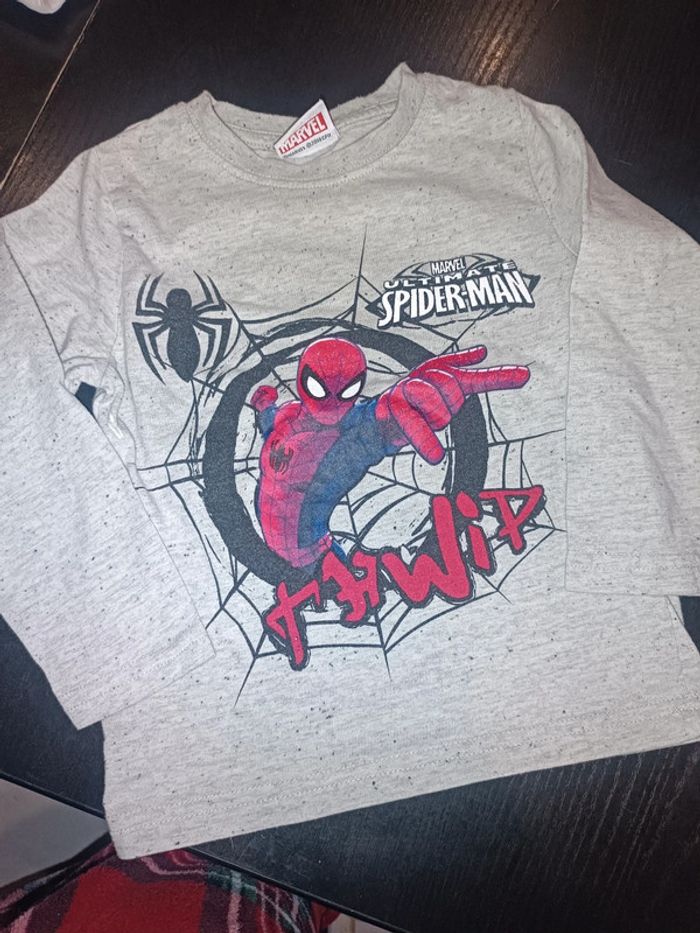 Tee-shirt manches longues 2 ans spiderman