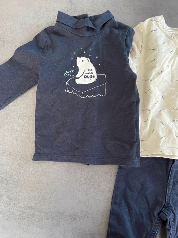 Lot de 3 tee-shirts à manches longues + un pantalon - photo numéro 4