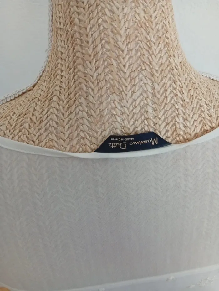 Robe blanche 36 cocktail été Massimo Dutti 86cm - photo numéro 9