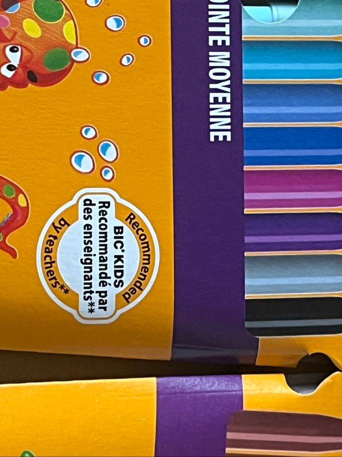 Lot neuf de 4’paquets de 24 feutres bic kids - photo numéro 3