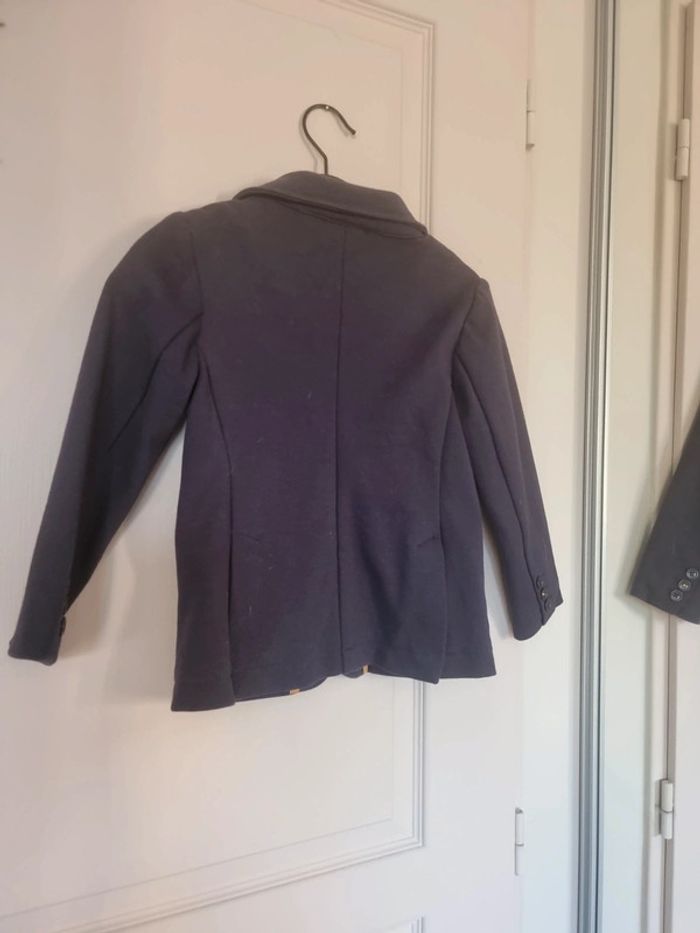 Veste blazer 3 pommes bleu marine 4/5ans - photo numéro 5