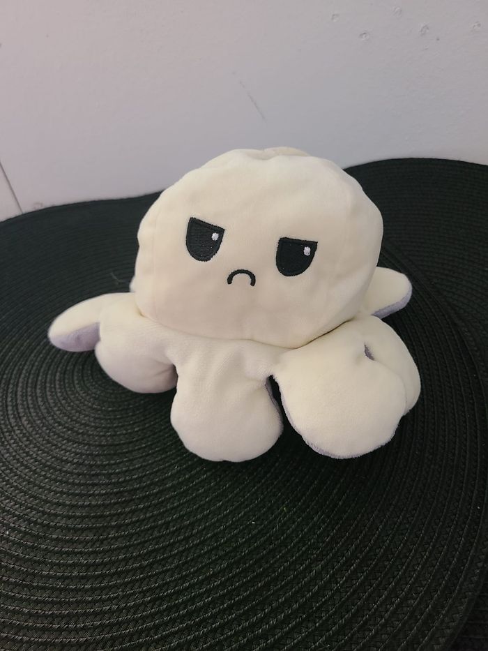 Pieuvre réversible Gris et Blanc - photo numéro 3