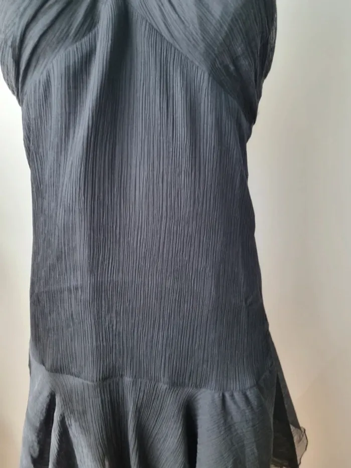 Robe longue noir asymetrique année '90 - photo numéro 9