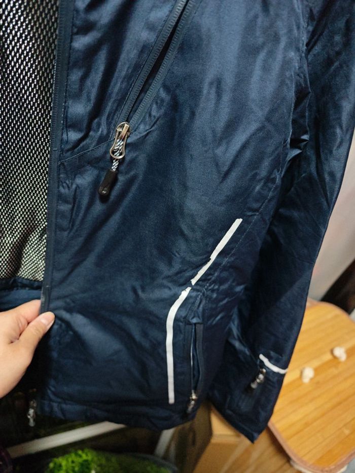 Manteau marine femme imperméable - photo numéro 4