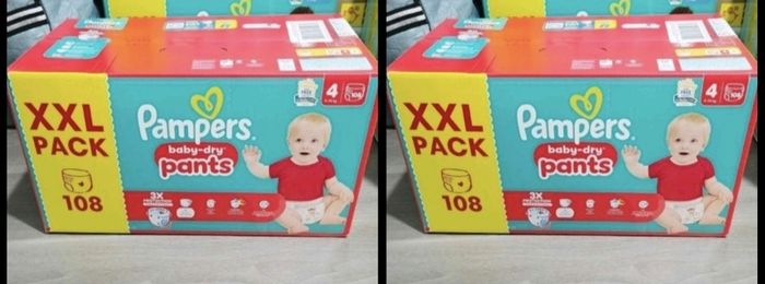 216 couches pampers baby dry T4 - photo numéro 3