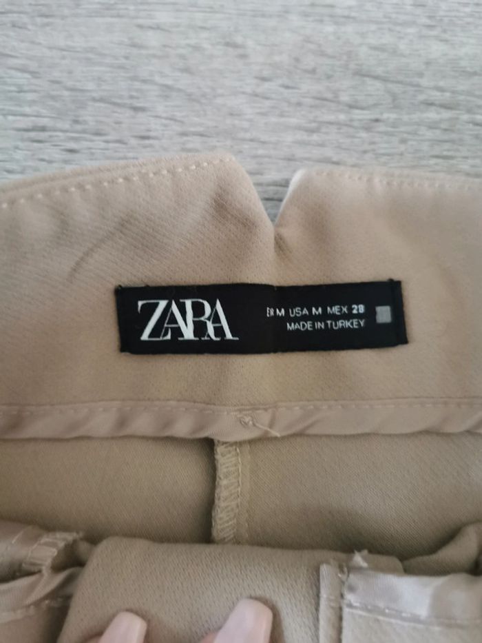 Pantalon de tailleur beige/camel - Zara - photo numéro 5