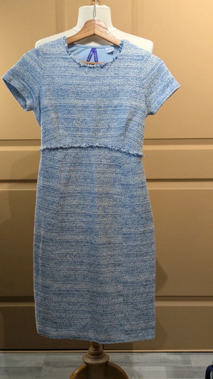 Robe maternité work en tweed - photo numéro 2