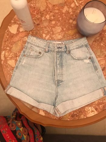 Short en jeans bleu clair