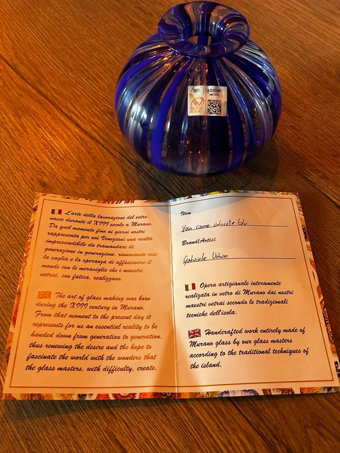 Véritable vase de Murano - photo numéro 3