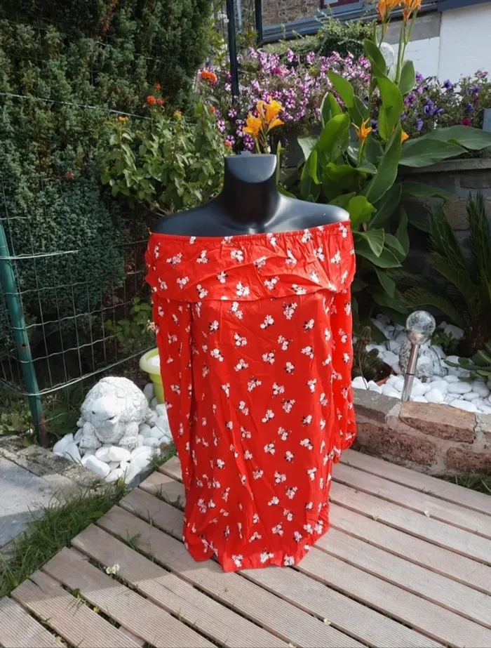 Robe épaules dénudées H&M