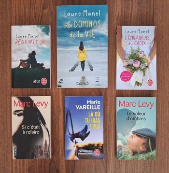Lot 2 romans de Laure Manel et 2 de Marc Levy