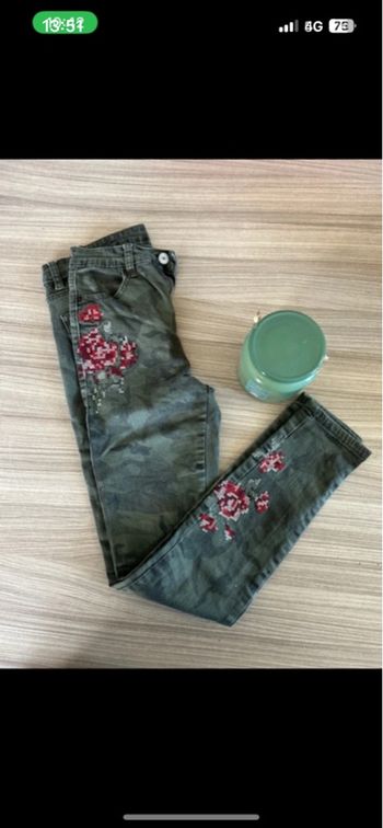 Jean skinny militaire brodé Jennyfer