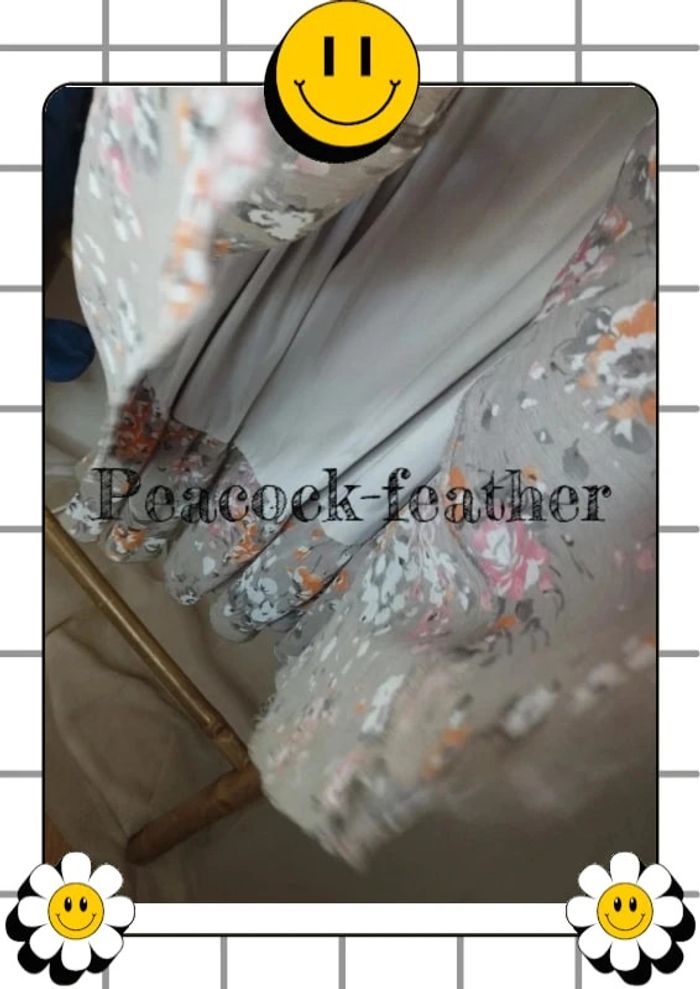 Robe beige fleurie afibel 56 neuve - photo numéro 9