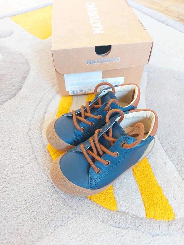 Naturino Romy nappa/suede Navy Stone 22 - photo numéro 2