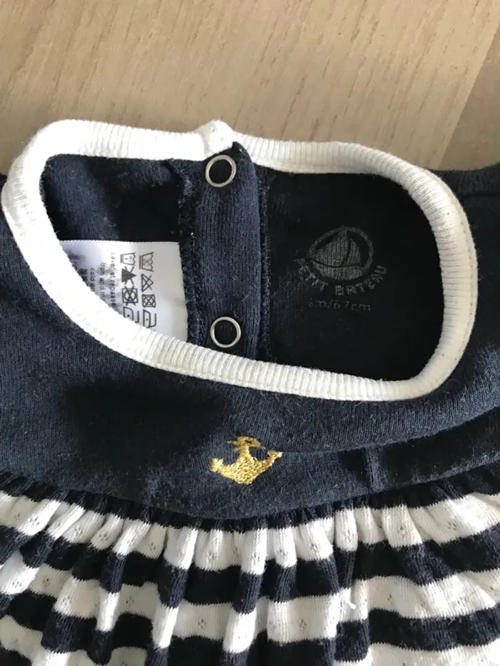 Combinaison longue effet deux pièces Petit Bateau 6 mois - photo numéro 3