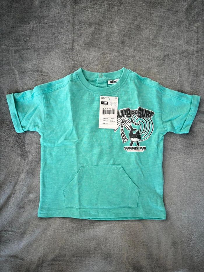 T-shirt été requin palmier