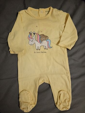 Pyjama léger "licorne" _ 3 mois 