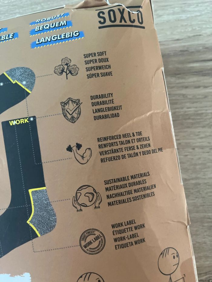Lot de 10 paires de chaussettes Soxco neuve taille 43-46 - photo numéro 6