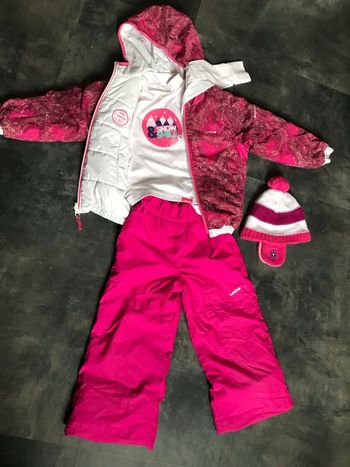 Lot fille sport d’hiver blouson Reversible 4/5 ans Decathlon