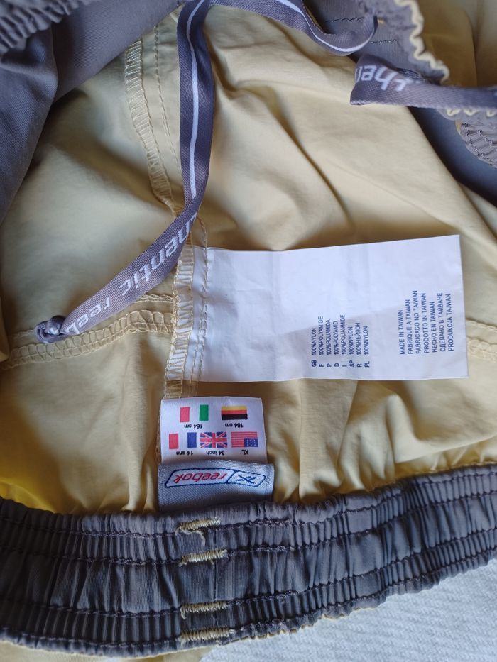 Pantalon de sport Reebok jaune paille taille 14 ans - photo numéro 10