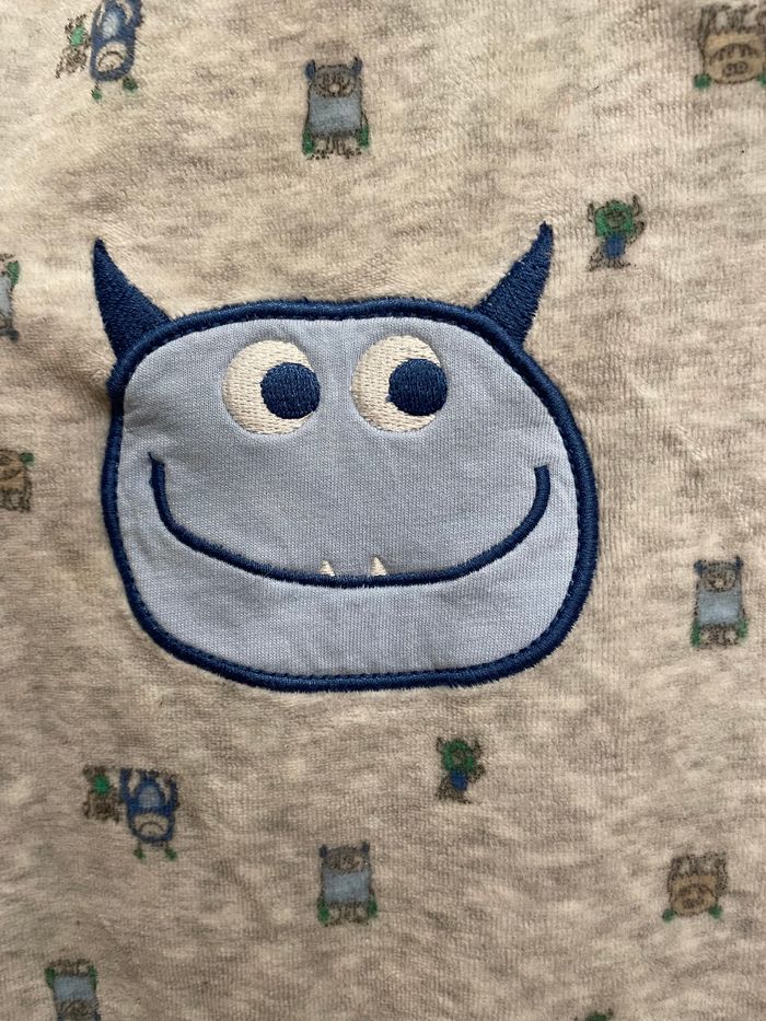 Pyjama velours bébé garçon 1/3 mois - photo numéro 2