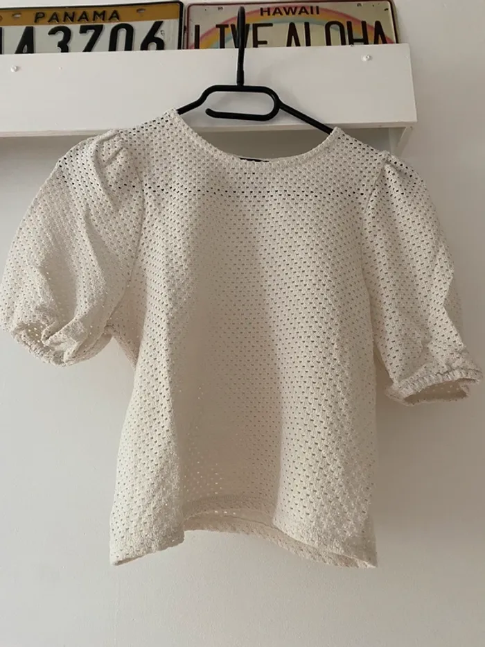 Haut blanc Kiabi - photo numéro 3