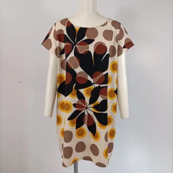 Robe Rinascimento - Robe Rétro Orange, Jaune - taille M - A114