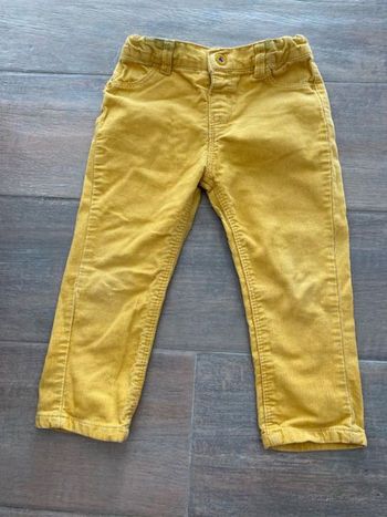 Pantalon pat et ripaton jaune moutarde 24 mois