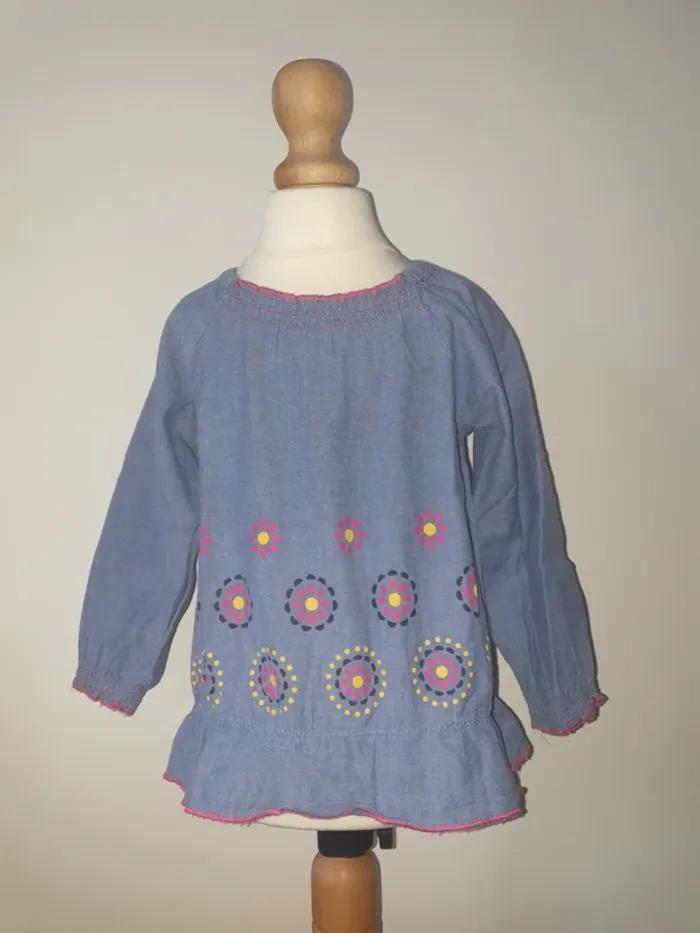 Blouse fleurie 3 ans